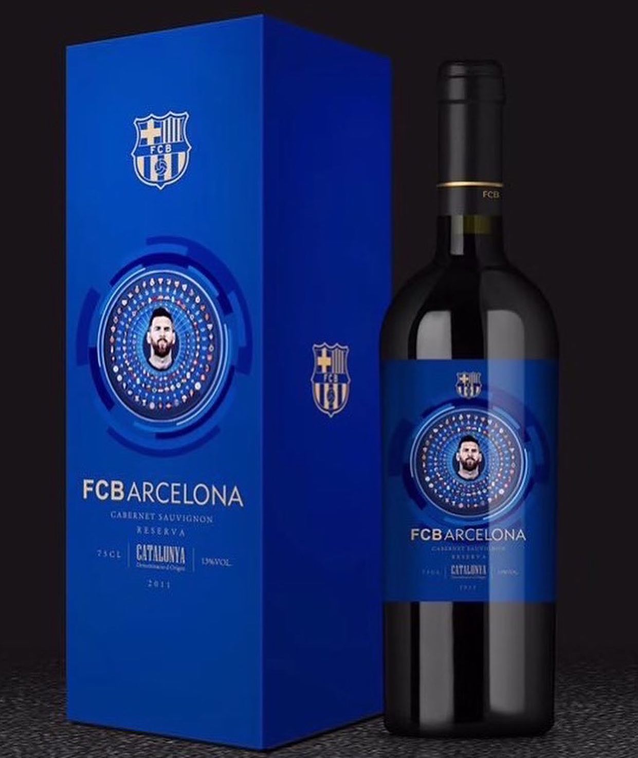 世一集團 西甲巴塞隆拿足球隊FCB官方葡萄酒球王美斯 MESSI 600 GOALS頂級收藏版 2011