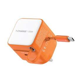 Momax 1-CHARGE+ 35W 充電器 附伸縮 USB-C線
