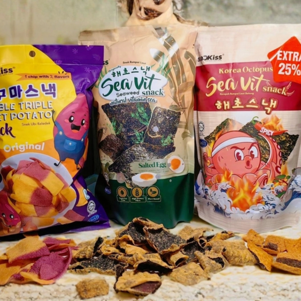 第二十四屆品牌消費嘉年華專享 : 南華貿易行 馬來西亞紫菜脆片和流心曲奇任選4款 ( 需先現場取實體券 )