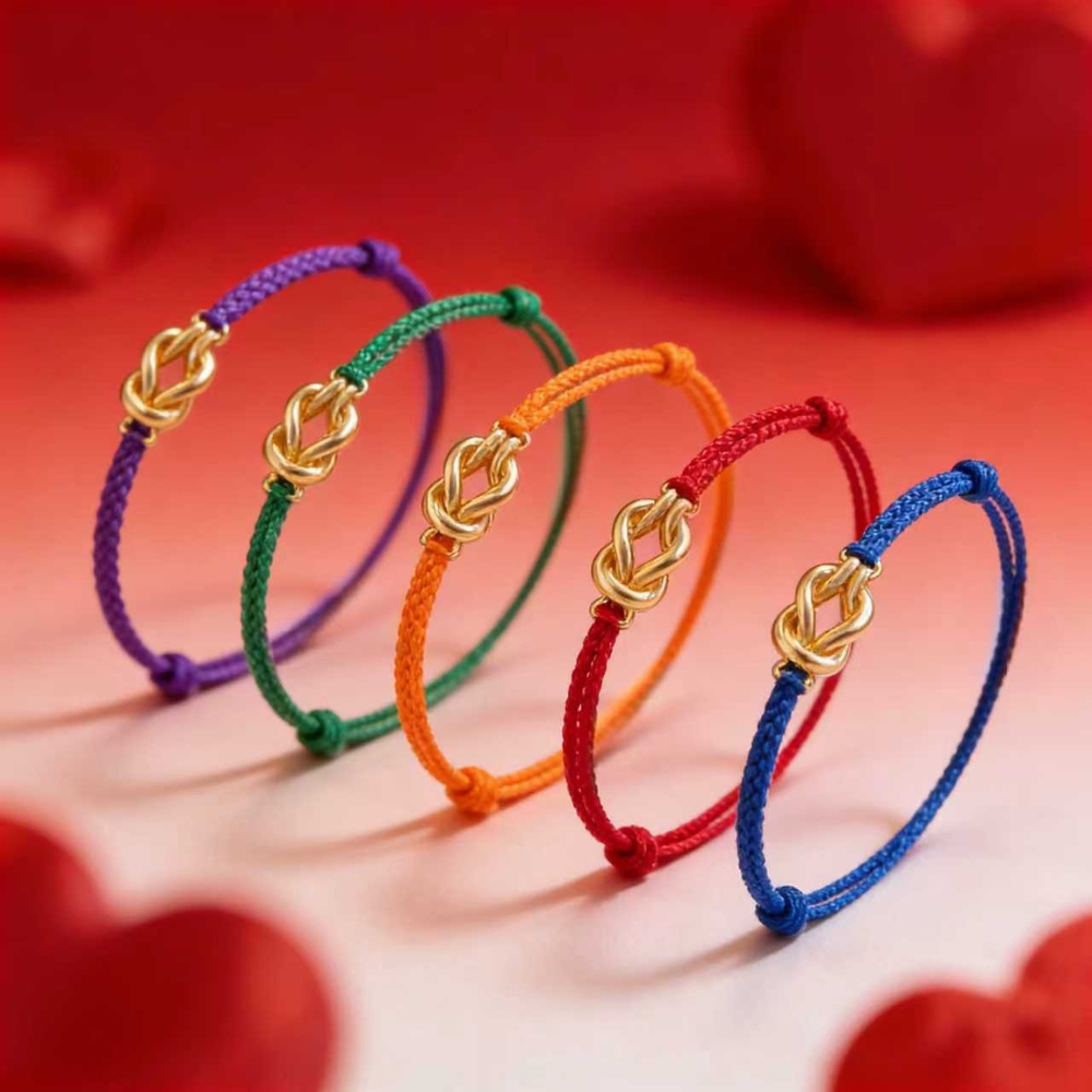 0212 CTM 直播尊享 : 金鑽坊 18K黃金如意結手繩