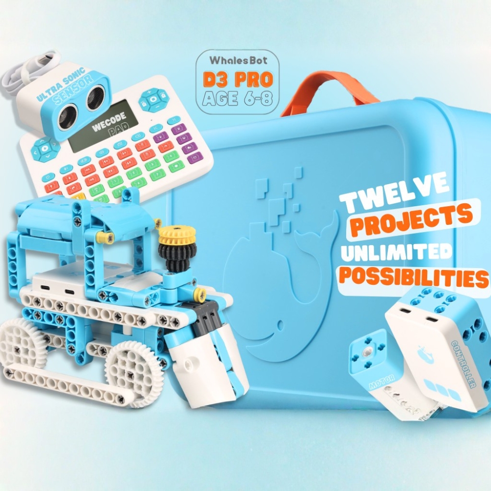 0305 CTM 直播尊享 : 沐賢教育有限公司 WhalesBot D3 Pro 編程積木機器人