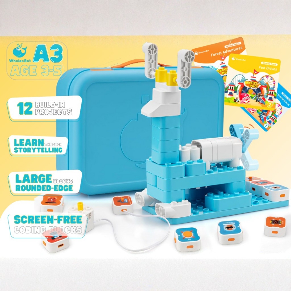 0305 CTM 直播尊享 : 沐賢教育有限公司 WhalesBot A3 Pro 編程積木機器人