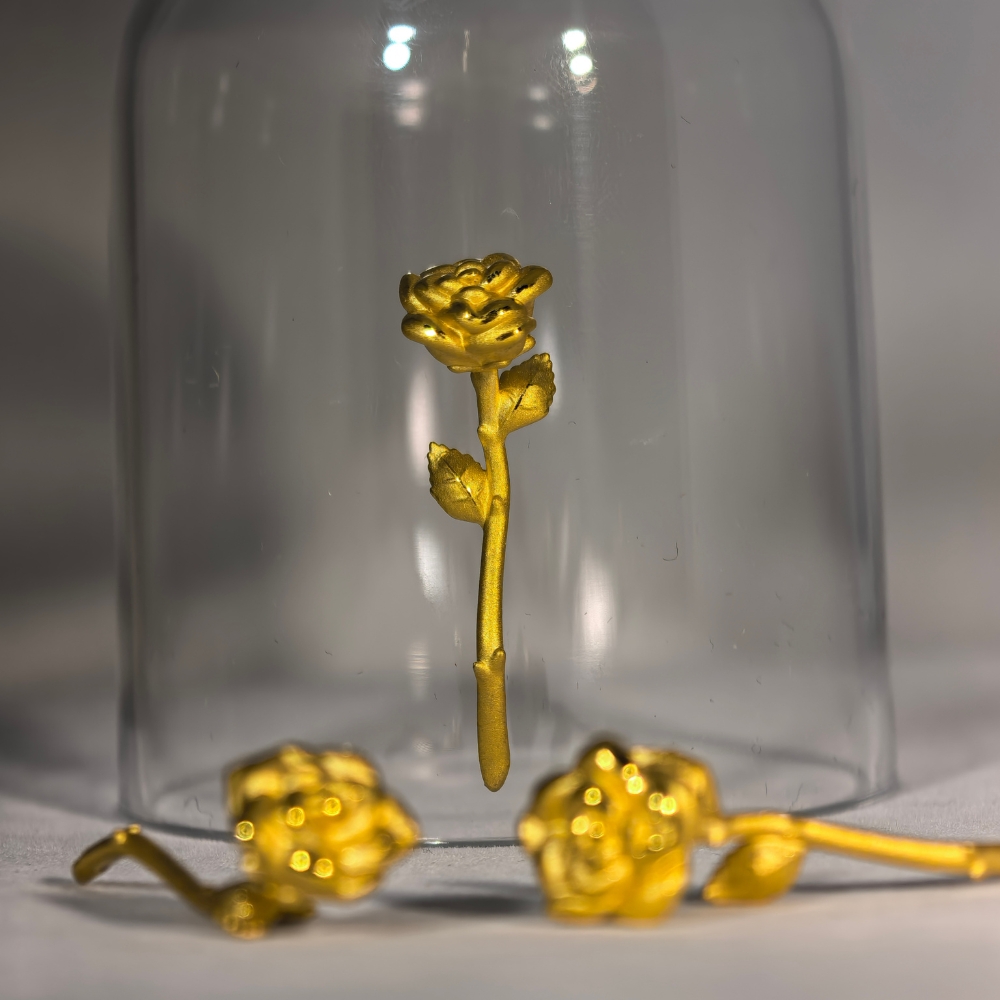 0507 CTM 直播尊享 : 金鑽坊 999.9千足硬金玫瑰花