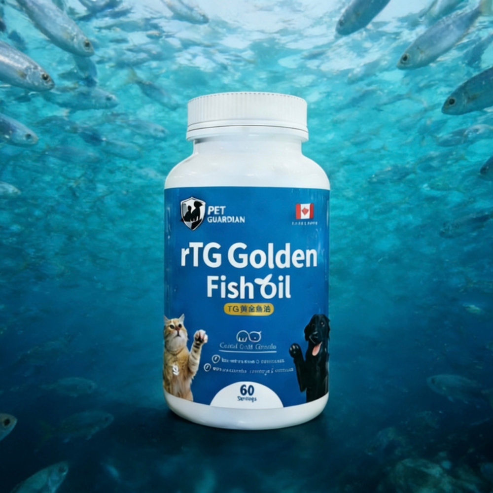 0521 CTM 直播尊享 : 猫工場 Pet Guardian【 rTG Golden黃金魚油】60粒裝 貓狗適用 