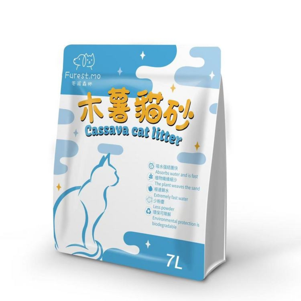 0521 CTM 直播尊享 : 毛孩森林純木薯貓砂 7L