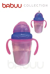 超人媽媽Babuu嬰幼兒雙層保溫滑蓋吸管杯
