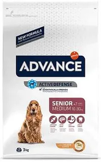 貓工場 - ADVANCE日常護理中型老犬糧 3KG (適合體重10-30KG/年齡7歲以上)