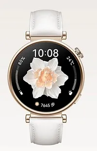 HUAWEI 華為 WATCH GT4 (41mm) 智能手錶配白色真皮表帶