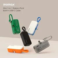 MOMAX 1-Power Mini 5000mAh 内置可折疊USB-C移動電源