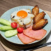0814 直播專享 : 豬隊友秘製雞翼火腿飯
